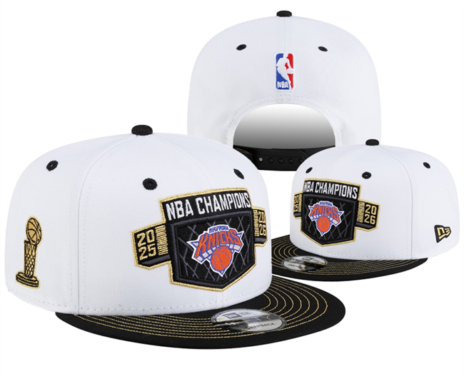 New York Knicks 2026 Stitched Champions Snapback Hats 003